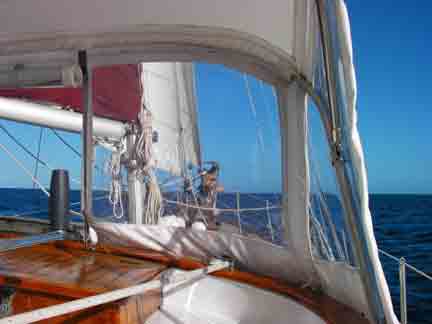 BVI Crewed sailing yacht, View to the bow